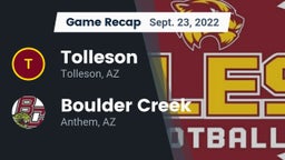 Recap: Tolleson  vs. Boulder Creek  2022