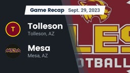 Recap: Tolleson  vs. Mesa  2023