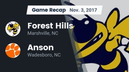 Recap: Forest Hills  vs. Anson  2017