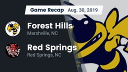 Recap: Forest Hills  vs. Red Springs  2019