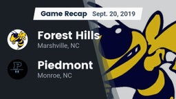 Recap: Forest Hills  vs. Piedmont  2019
