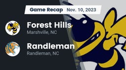 Recap: Forest Hills  vs. Randleman  2023