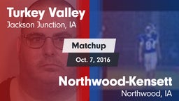 Matchup: Turkey Valley vs. Northwood-Kensett  2016