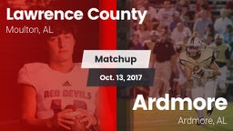 Matchup: Lawrence County vs. Ardmore  2017
