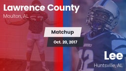 Matchup: Lawrence County vs. Lee  2017