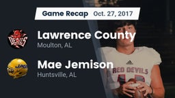 Recap: Lawrence County  vs. Mae Jemison  2017
