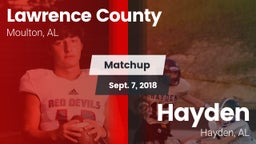 Matchup: Lawrence County vs. Hayden  2018