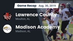 Recap: Lawrence County  vs. Madison Academy  2019