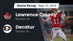 Recap: Lawrence County  vs. Decatur  2019
