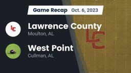 Recap: Lawrence County  vs. West Point  2023