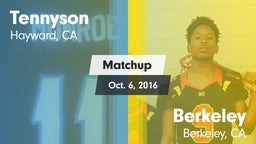 Matchup: Tennyson vs. Berkeley  2016