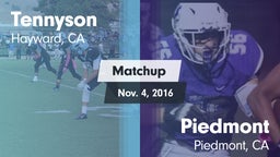 Matchup: Tennyson vs. Piedmont  2016