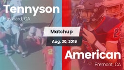 Matchup: Tennyson vs. American  2019