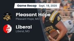 Recap: Pleasant Hope  vs. Liberal  2020