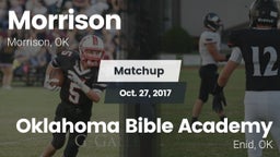 Matchup: Morrison vs. Oklahoma Bible Academy 2017