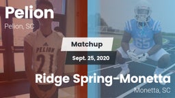 Matchup: Pelion vs. Ridge Spring-Monetta  2020