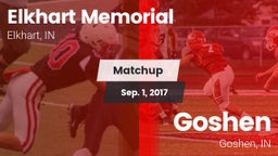 Matchup: Elkhart Memorial vs. Goshen  2017