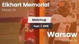 Matchup: Elkhart Memorial vs. Warsaw  2018