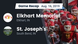 Recap: Elkhart Memorial  vs. St. Joseph's  2019