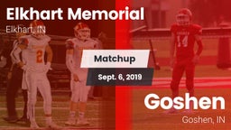 Matchup: Elkhart Memorial vs. Goshen  2019