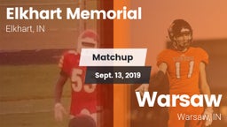 Matchup: Elkhart Memorial vs. Warsaw  2019