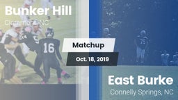 Matchup: Bunker Hill vs. East Burke  2019