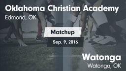 Matchup: Oklahoma Christian A vs. Watonga  2016