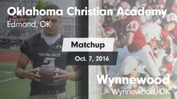 Matchup: Oklahoma Christian A vs. Wynnewood  2016