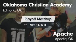 Matchup: Oklahoma Christian A vs. Apache  2016