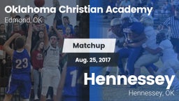 Matchup: Oklahoma Christian A vs. Hennessey  2017