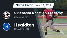 Recap: Oklahoma Christian Academy  vs. Healdton  2017