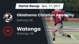 Recap: Oklahoma Christian Academy  vs. Watonga  2017