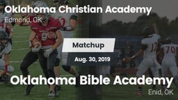 Matchup: Oklahoma Christian A vs. Oklahoma Bible Academy 2019