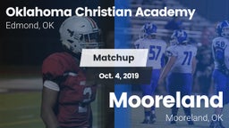Matchup: Oklahoma Christian A vs. Mooreland  2019