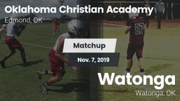 Matchup: Oklahoma Christian A vs. Watonga  2019