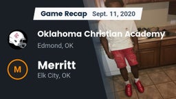Recap: Oklahoma Christian Academy  vs. Merritt  2020