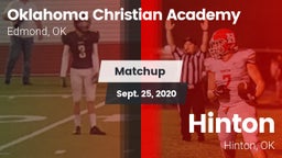 Matchup: Oklahoma Christian A vs. Hinton  2020