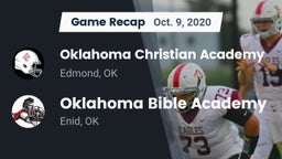 Recap: Oklahoma Christian Academy  vs. Oklahoma Bible Academy 2020