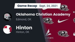 Recap: Oklahoma Christian Academy  vs. Hinton  2021