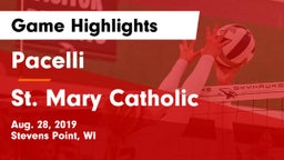 Pacelli  vs St. Mary Catholic  Game Highlights - Aug. 28, 2019