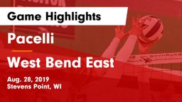 Pacelli  vs West Bend East Game Highlights - Aug. 28, 2019