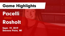 Pacelli  vs Rosholt Game Highlights - Sept. 19, 2019