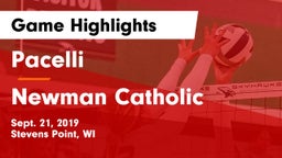 Pacelli  vs Newman Catholic  Game Highlights - Sept. 21, 2019