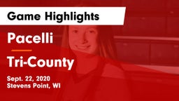 Pacelli  vs Tri-County Game Highlights - Sept. 22, 2020