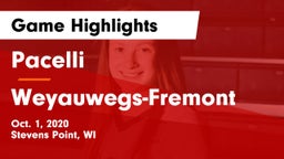 Pacelli  vs Weyauwegs-Fremont  Game Highlights - Oct. 1, 2020
