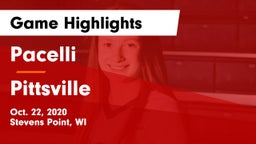 Pacelli  vs Pittsville  Game Highlights - Oct. 22, 2020