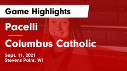 Pacelli  vs Columbus Catholic Game Highlights - Sept. 11, 2021