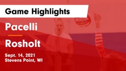 Pacelli  vs Rosholt  Game Highlights - Sept. 14, 2021