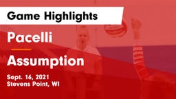 Pacelli  vs Assumption  Game Highlights - Sept. 16, 2021