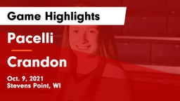Pacelli  vs Crandon  Game Highlights - Oct. 9, 2021